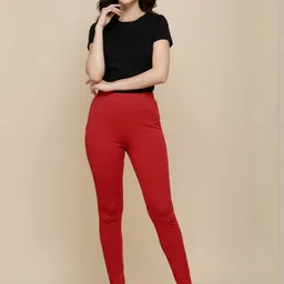 DTR FASHION Women Classic Slim Fit Pleated Trousers-image-3
