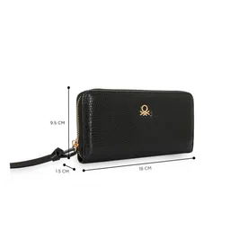 United Colors of Benetton Textured PU Handheld Bag image 3