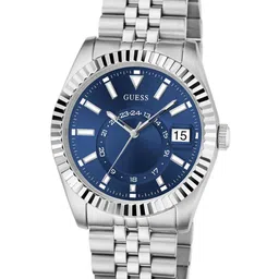 GUESS Men Round Dial & Wrap Around Straps Analogue Watch 50 m Water Resistance image 5