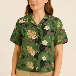 fabbarries Casual Balloon Sleeve Printed Women Multicolor Top image 5