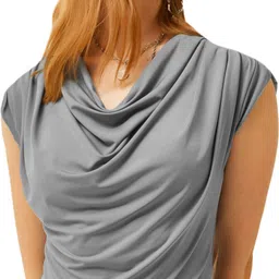 sightbomb Party Sleeveless Solid Women Grey Top-picture-14
