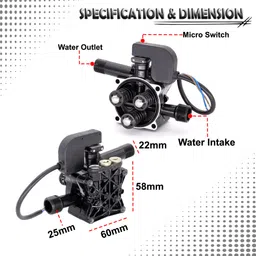 digital craft High Pressure Car Washer Portable Accessories / Water Pump Replacement Part Pressure Washer image 4