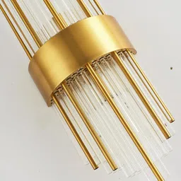 stello Luxury Gold & Crystal Rod Wall Light image 3