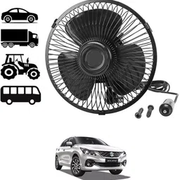 ccmm Black Compact Sleek Design 6inch/12V Car Interior High Airflow Fan-32 Car Interior Fan-picture-17