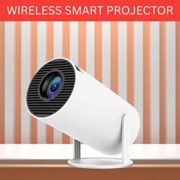 Guggu Protable Projector for Home 4K Support With Built-in Apps Netflix, YouTubeN248 (4500 lm / 1 Speaker / Wireless / Remote Controller) Portable Projector image 1