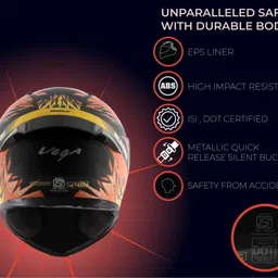 vega Bolt Bunny Motorbike Helmet image 3