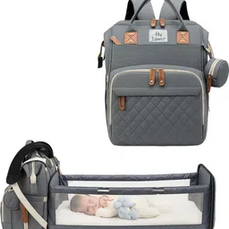 Premium Diaper Bag with Foldable Baby Bed & Changing Station standard-image-43
