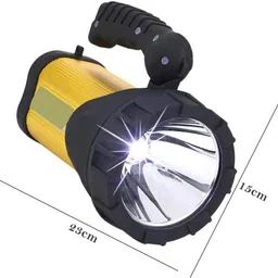 gallaxy Rechargeable Waterproof Bright Led Torch Light Laser Long Range Distance High Power Search Light Torch Emergency Light 3 hrs Torch Emergency Light image 4