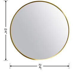 krelix Wall Mounting Mirror with Light 24X24 inch Bathroom Mirror image 3