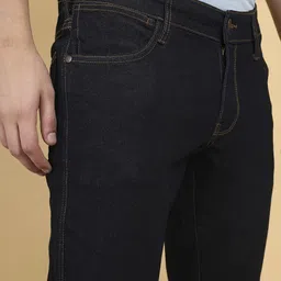 wrangler Men Slim Mid Rise Blue Jeans image 5
