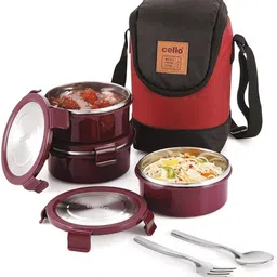 cello MF Plus 3 Containers Lunch Box image 1