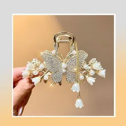 shrimati collections Hair Claw Clips Clutchers for Women Girls Tassel Butterfly Hair Hair Clip-picture-20