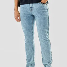 snitch Men Slim Mid Rise Light Blue Jeans-picture-25