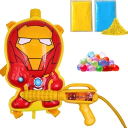 dealbindaas Holi Water Pichkari Tank with High Pressure & Back Pack Tank For Kids 3800_Iron Water Gun-picture-14