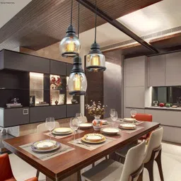 svah 3 Lights Round Cluster Chandelier Black Diamond Hanging Pendant Chandelier Ceiling Lamp image 4