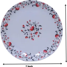 feast SMART MODEL NO-(503) FULL(10 INCH) AND HALF (7 INCH) DINNER PLATE SET 12 PCS, 6 PCS FULL PLATE AND 6 PCS HALF PLATE OF MELAMINE Dinner Plate image 3