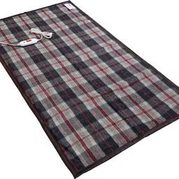 warmzzz Checkered Single Electric Blanket for Heavy Winter-picture-20
