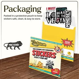 stickloop 6 cm Premium Matte GYM & Fittness Stickers Reusable Sticker image 5