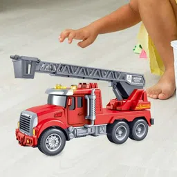 zuuluzrs Rescue Crain Truck with Rescue Ladder Best Fun Toy Truck For Kids image 1