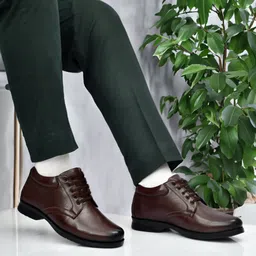 zixer Men's Formal Dress Shoe/Office wear Shoe for Men/Party Wear Lace-Up Mid Top Shoe Lace Up For Men image 3