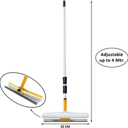 connecticut Cleaner Tool for 4 Meter long Solar Panel/Glass/Window Brush 2 in 1 Brush Mop Set image 2