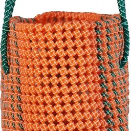 shoorajhanth wire bag wire basket with handle plastic wire basket wire koodai online shopping Grocery Bag image 3