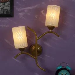 decorativeray Plazo Metal Novelty Wall Light (Gold) image 1