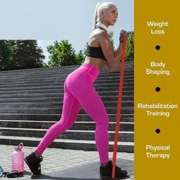 gjshop Rubber Exercise Resistance Loop Band Yoga Strap Theraband Fitness Band image 5