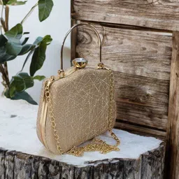 falcon bag Party Gold Clutch-picture-33
