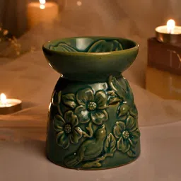 tayhaa Floral Blue Ceramic Oil Diffuser image 4