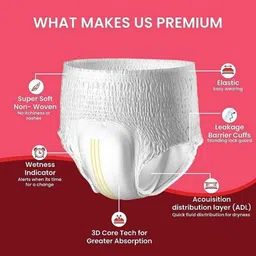 respect Premium Adult Pant - Small (10 Pieces)- Waist(19-42 inch) - (Pack of 4) - S image 3