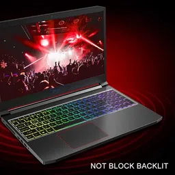 Saco Silicone Keyboard Skin Cover Compatible for Acer Nitro 5 Gaming AN515-57 Laptop - launch year 2021 Keyboard Skin image 4