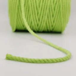 ananta 3Ply/Twisted Macrame (3mm,100Mtr.)Cotton Cord/Dori Thread Macrame(Parrot Green).-picture-14