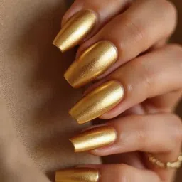 reimichi METALLIC GOLD Soft Smooth Matte Finish Nail Polish image 5