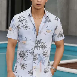 shiventeprise Men Top & Shorts Set Multicolor Printed, Conversational, Floral Print-picture-13