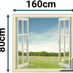 120 GSM Fiberglass Pre-Stitched Window Fibre Washable Adults Mosquito Net-image-17