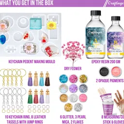 craftinger Resin Keychain Making Kit With Tassel image 2