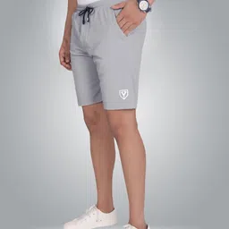 septem Pack of 2 Solid Men Dark Grey, Grey Gym Shorts, Sports Shorts image 4