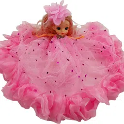 poksi Beautiful Doll with Blonde hairs, movable body and attached Keyring for Girls| image 3