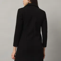 chemistry Wool Solid Coat For Women image 2