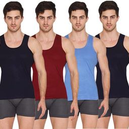 Pack of 4 Vip Color Vest Men Vest-picture-6