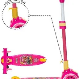 muren Kids Scooter with led wheels, Adjustable Height Foldable Scooter for Kids image 2