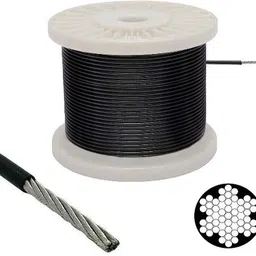 artic height GYM MACHINE WIRE WITH COMPLETE LOCKING SYSTEM (6MM 10 MTR ) Climbing Pulley image 3