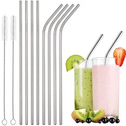 ablue clipper Bent Drinking Straw image 4