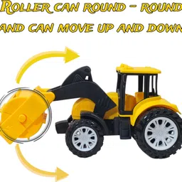 mini gifts Friction Power Road Roller Vehicle Toy Set for Kids, 3 Pcs Push & Go Vehicle Toy image 4