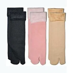 Akeeta Women Pack 3 Faux Fur Socks-picture-26