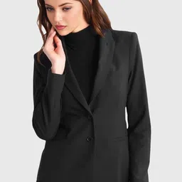 BAESD Notched Lapel Collar Single Breasted Blazer image 1