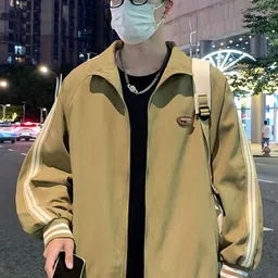 HERE&NOW Men Spread Collar Solid Bomber Jacket-picture-20