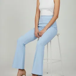 LYNO Women Smart High-Rise Wrinkle Free Pleated Trousers image 5