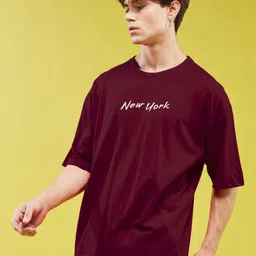 SMARTEES Typography Printed Oversize Cotton T-shirt image 3